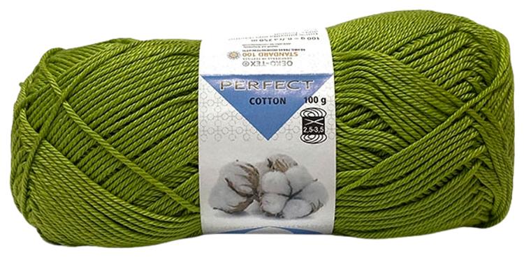 Perfect Cotton puuvillalanka 100g vihreä