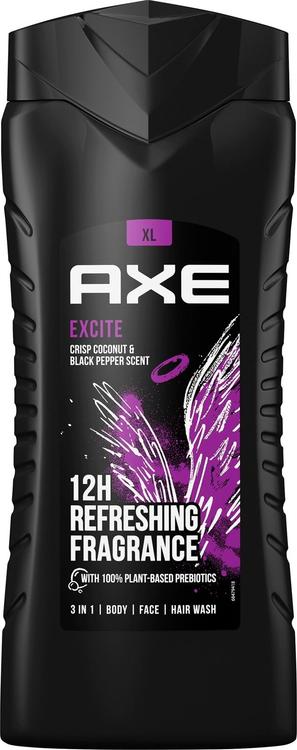 AXE dušigeel EXCITE kookose ja musta pipra lõhna kooslusega 400ml