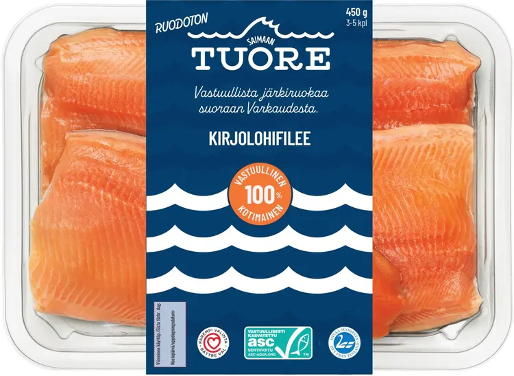 Saimaan Tuore ASC Kirjolohifilee Perhepakkaus 450g