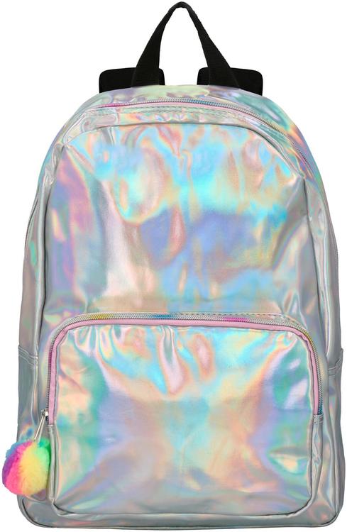 Reppu Silver Matt Metallic Rainbow etutaskulla