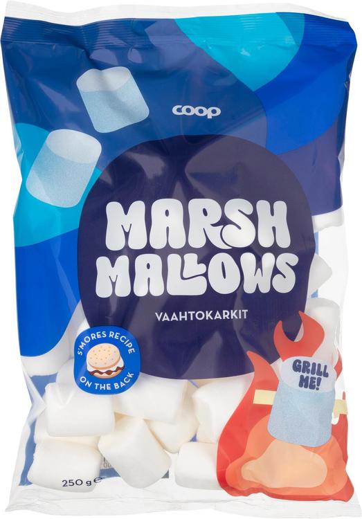 Vaahtokarkit, Coop Marshmallows 250 g e