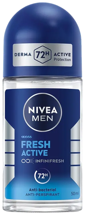 NIVEA MEN 50ml Fresh Active Deo Roll-On -antiperspirantti