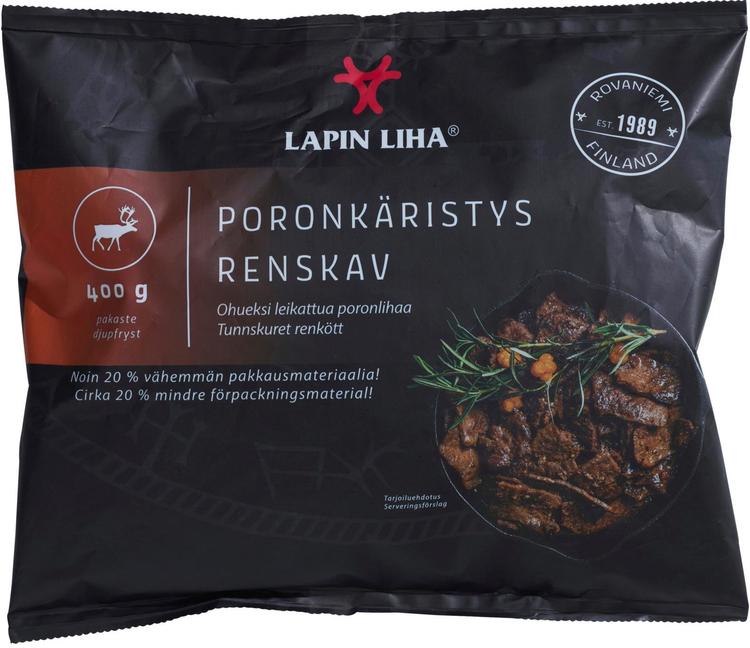 Lapin Liha poronkäristys 400g pakaste