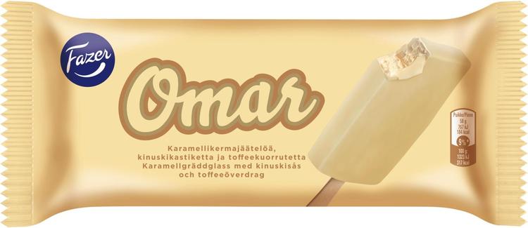 Fazer kermajäätelöpuikko Omar 58g/86ml