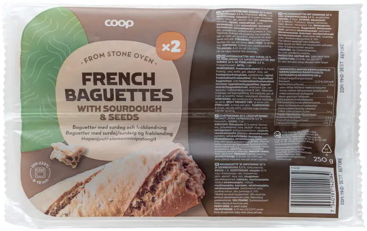 Coop hapanjuuri-siemenminipatongit 2 kpl 250 g