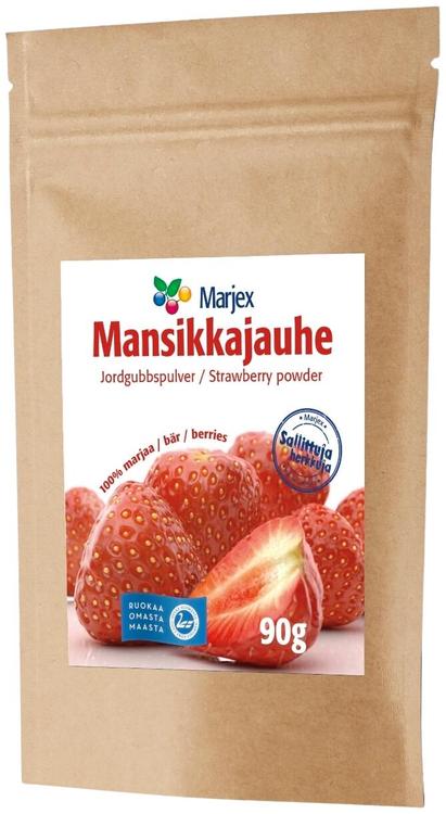 Marjex pakastekuivattu mansikkajauhe 90g