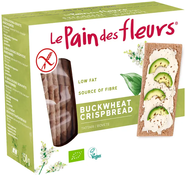 LePain des Fleur luomu tattari-näkkileipä gluteeniton 150g