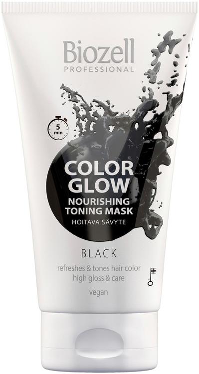 Biozell Color Glow Hoitava sävytenaamio Black 150ml