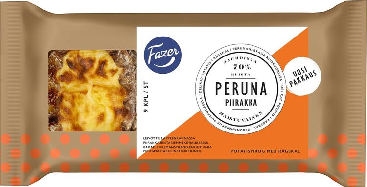 Fazer Perunapiirakka 9 kpl 330g perunapiirakka