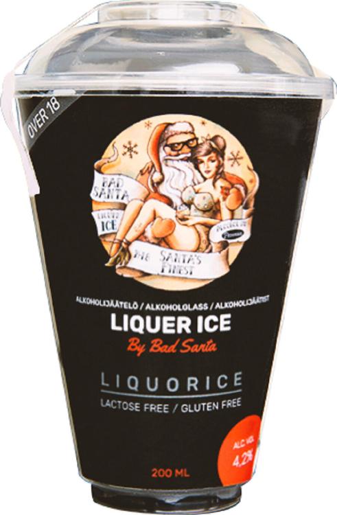 Bad Santa Liquer Ice Liköörijäätelö 4,2% 200ml Liquorice