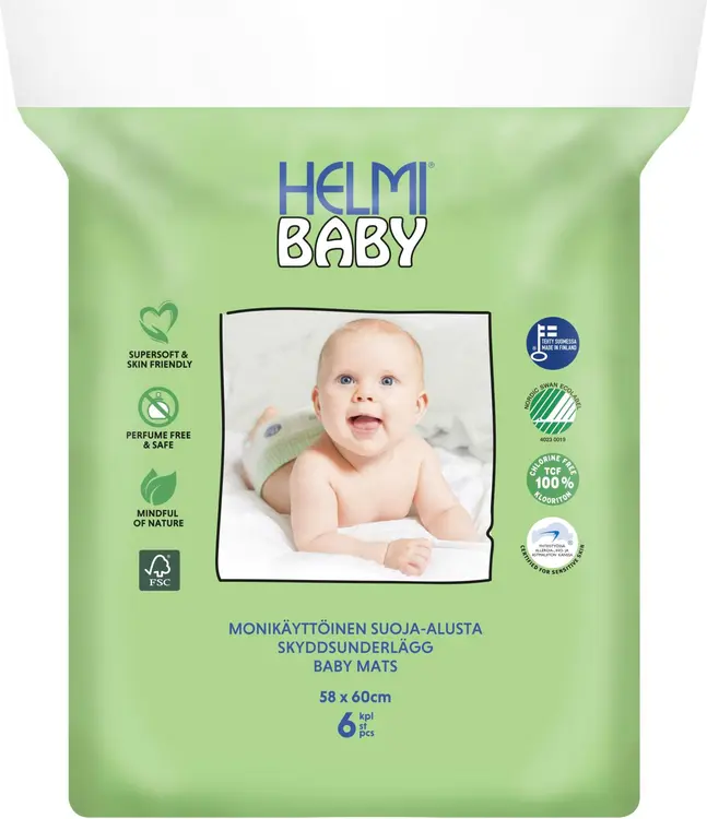 Helmi Baby suoja-alusta 6 kpl