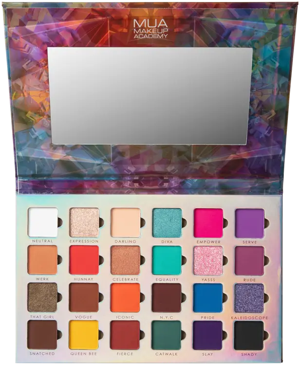 MUA Make Up Academy Kaleidoscope XTRA 24 Shade Eyeshadow Palette luomiväripaletti
