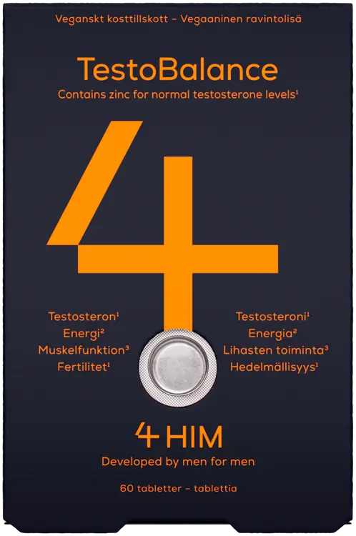 4Him TestoBalance ravintolisä 60 kpl