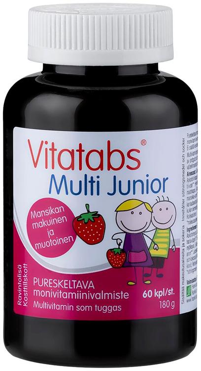 Vitatabs Multi Junior pureskeltava monivitamiinivalmiste 60 kpl