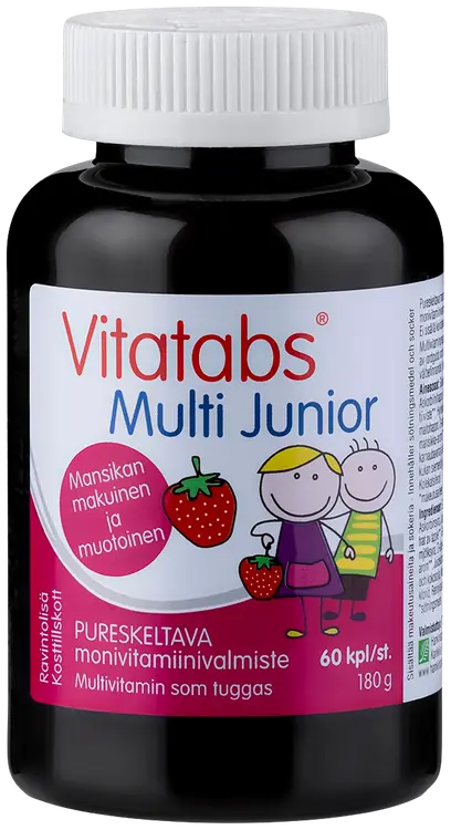 Vitatabs Multi Junior pureskeltava monivitamiinivalmiste 60 kpl