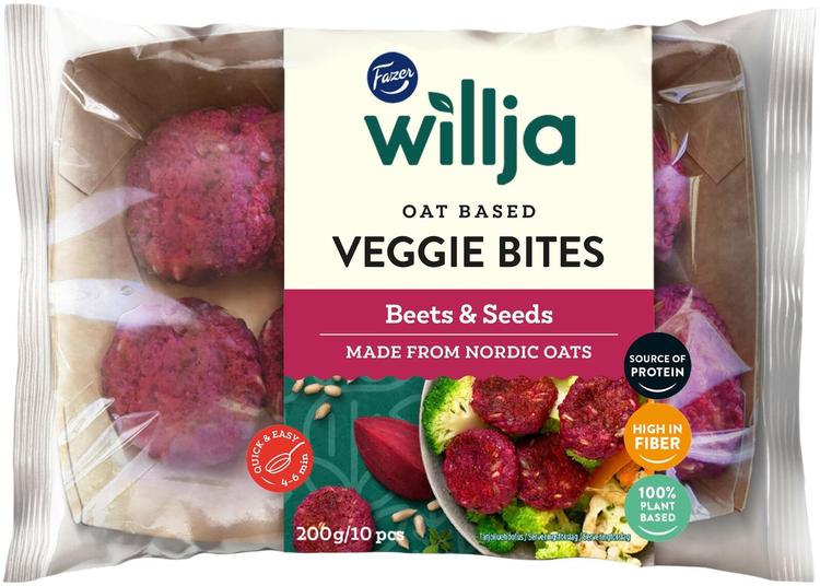 Fazer Willja Veggie Bites Beets & Seeds 200g