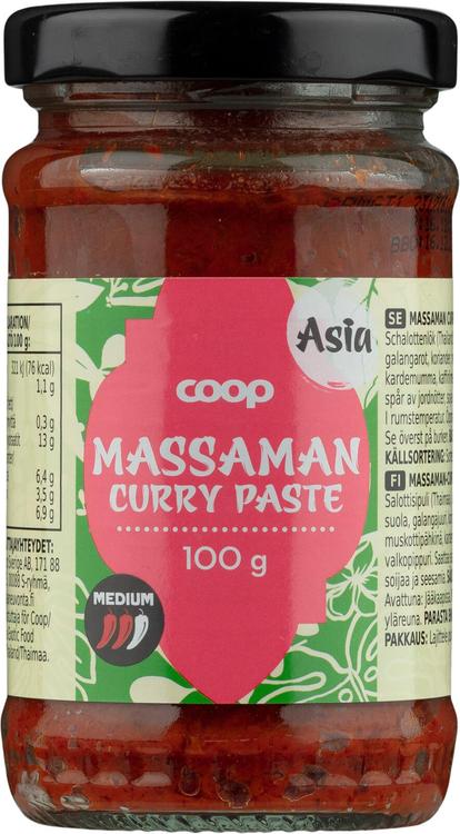 Coop Asia massaman-currytahna 100 g