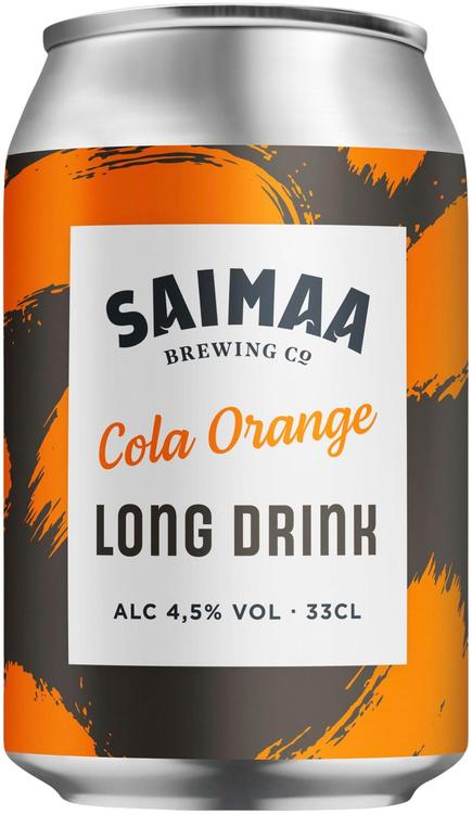 Saimaa Long Drink Cola Orange 4,5% 0,33l tölkki