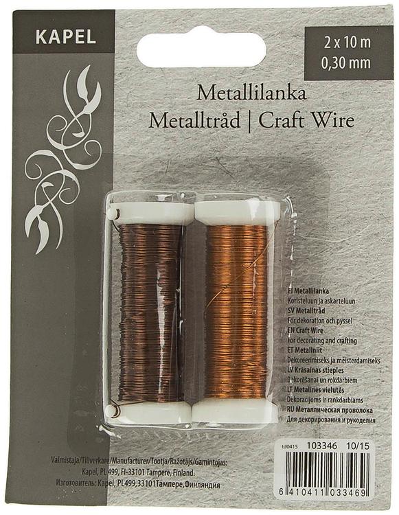 Kapel Metallilanka 0,3 mm 2x10 m
