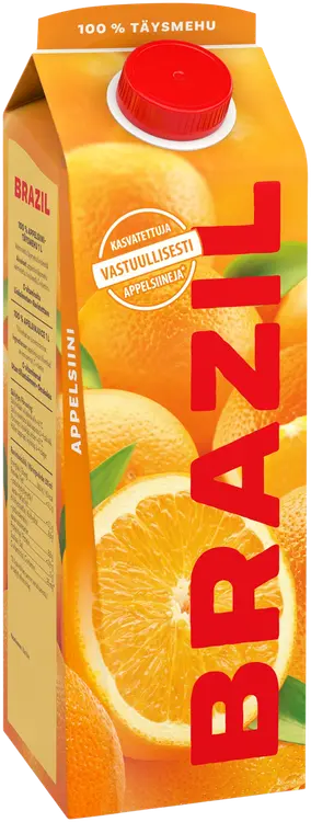 Brazil Appelsiinitäysmehu 100% 1 L