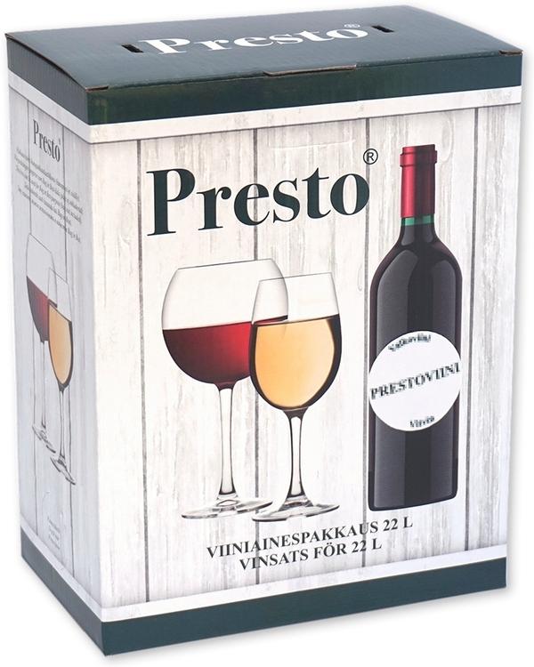 PRESTO Forte White 48h Pikaviini viiniainespakkaus 20 litralle valkoviiniä