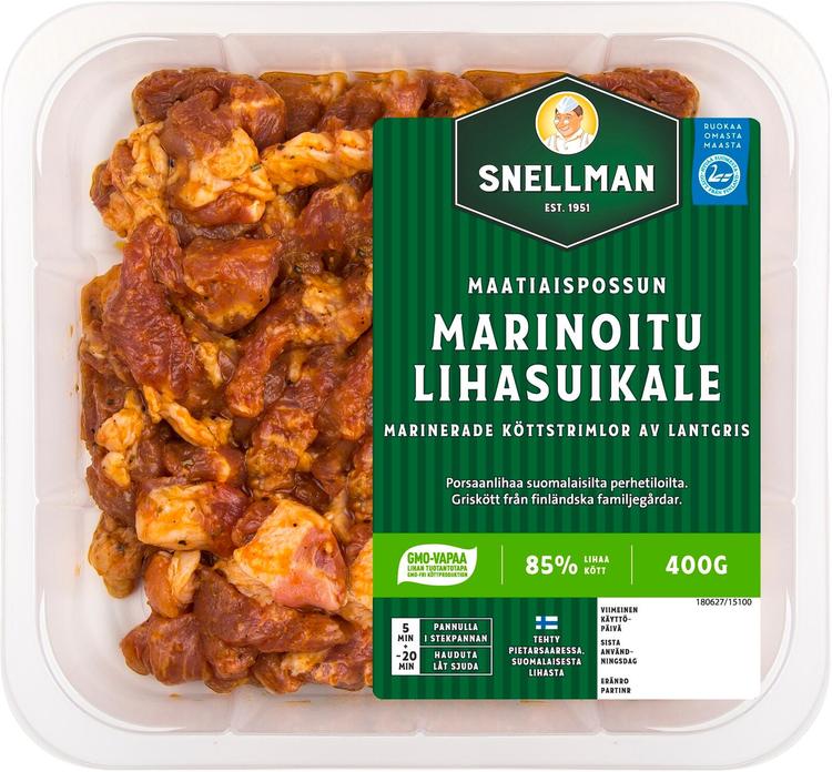 Snellman Maatiaispossun marinoitu lihasuikale 400g