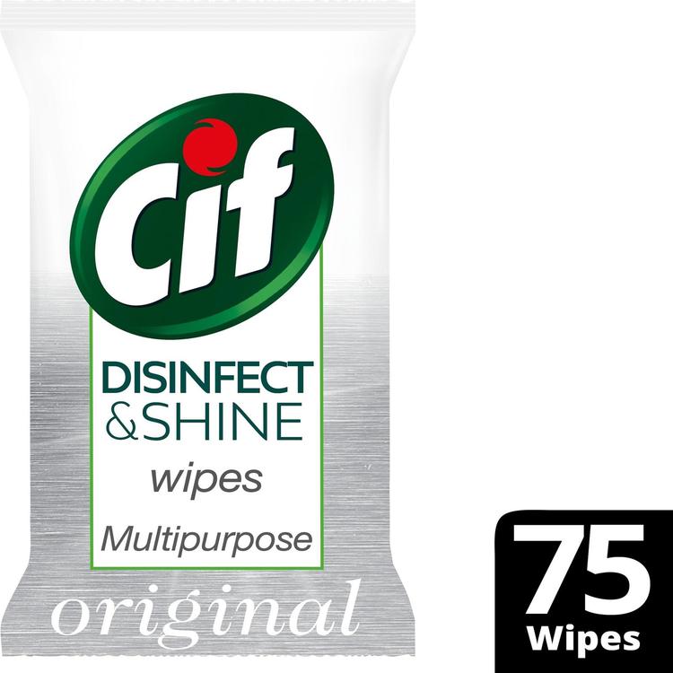 Cif Yleispuhdistusliina Disinfect & Shine Multipurpose 75 kpl