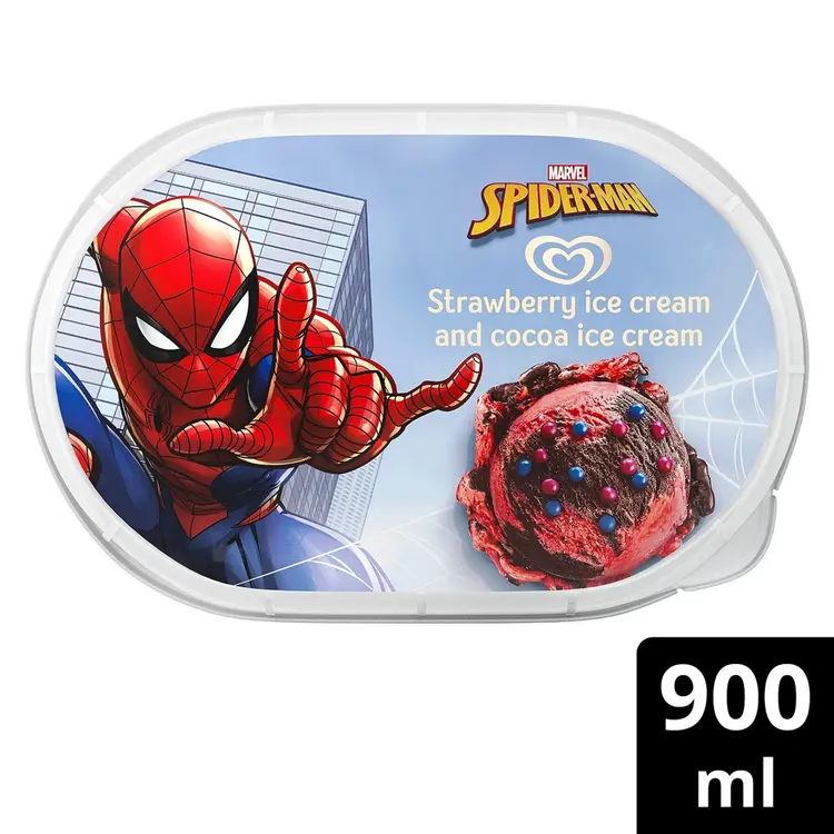 Heartbrand  SPIDERMAN Jäätelöjälkiruoka   900 ML