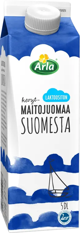 Arla 5 dl laktoositon kevytmaitojuoma Suomi ESL