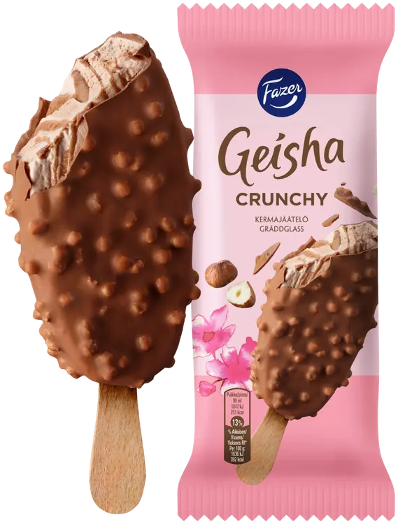 Fazer Geisha Crunchy jäätelöpuikko 64g/90ml
