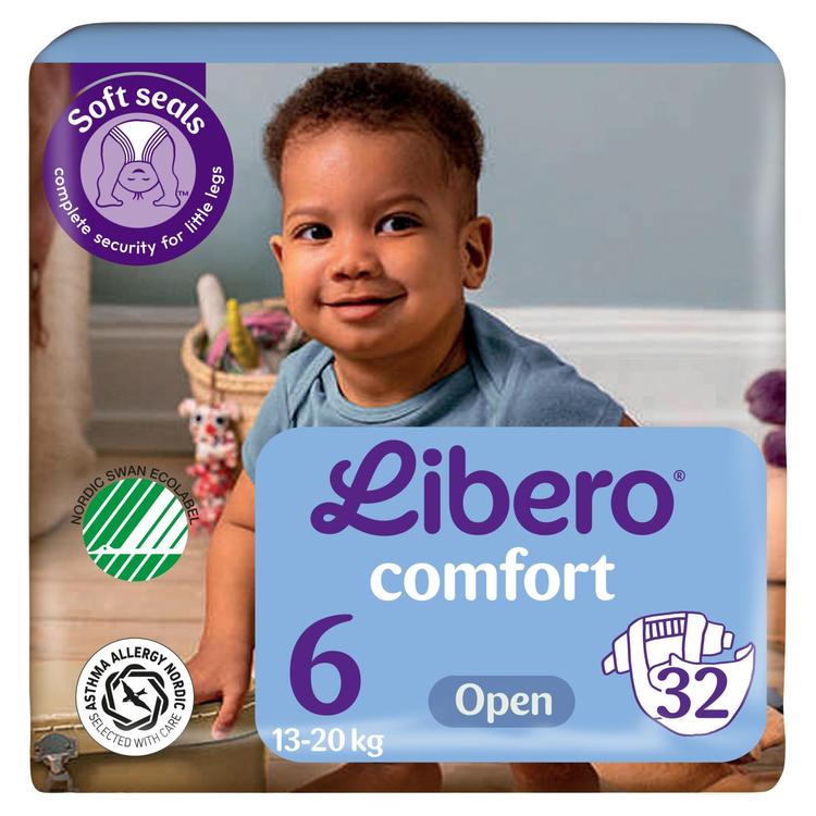 LIBERO Comfort teippivaippa koko 6, 32kpl, 13-20kg