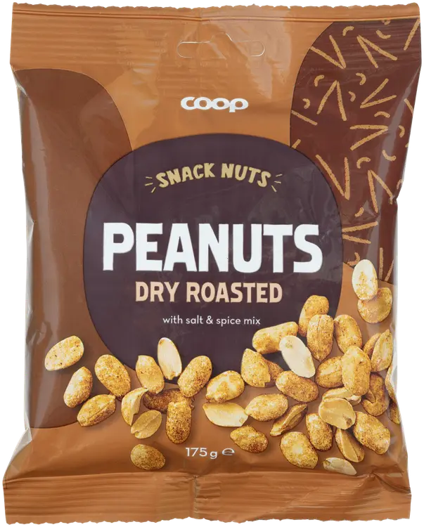 Coop kuivapaahdetut maapähkinät 175 g
