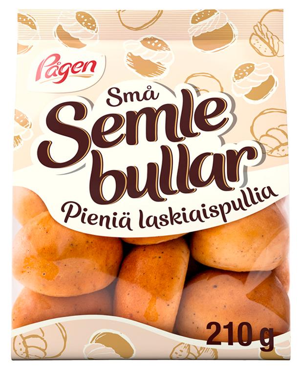 Pågen Små Semlebullar med kardemumma vehnäpullat kardemummalla 210g