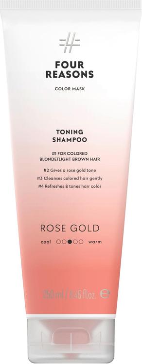 Four Reasons Color Mask Toning Shampoo Rose Gold sävyttävä shampoo 250 ml