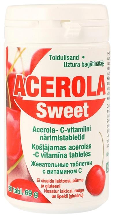 ACEROLA Sweet looduslik c-vitamiin 75 mg 90 tabletti