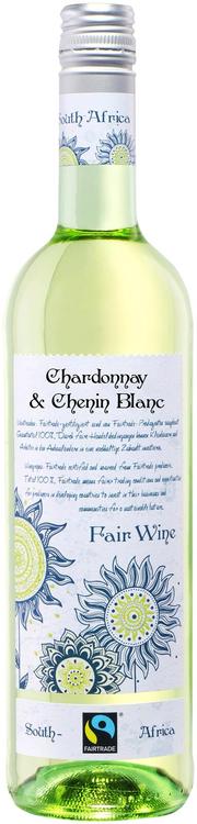 South Africa Charonnay&Chenin Blanc vein 12%vol 750ml Fairtrade