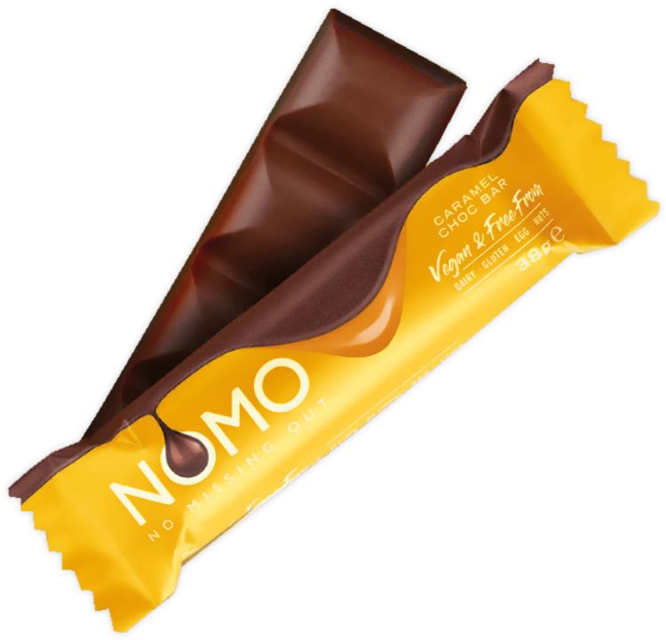 NOMO Vegan & Free From caramel vaalea kaakaomakeinen 38g