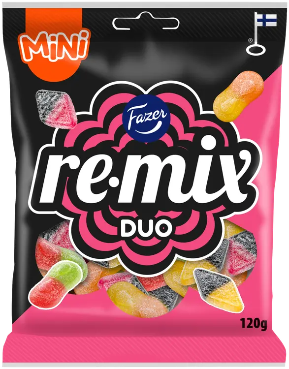 Fazer Remix Mini Duo karkkipussi 120g