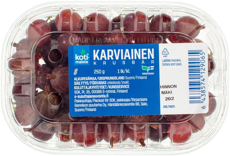 Kotimaista karviainen 250g