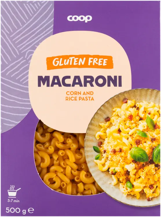 Coop makaroni maissista ja riisistä gluteeniton 500 g