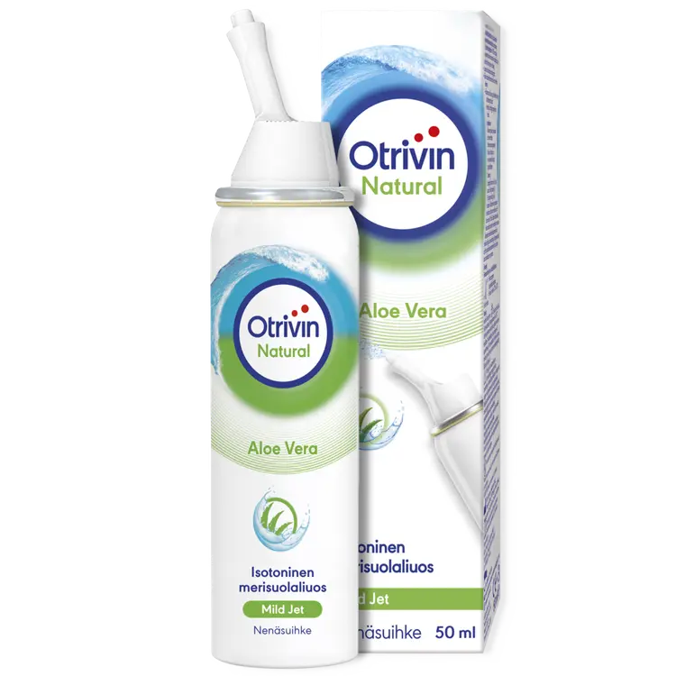 Otrivin Natural Aloe Vera nenäsuihke, isotoninen merisuolaliuos, 50 ml