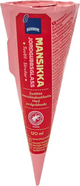 Rainbow mansikkatuutti 120ml/69g