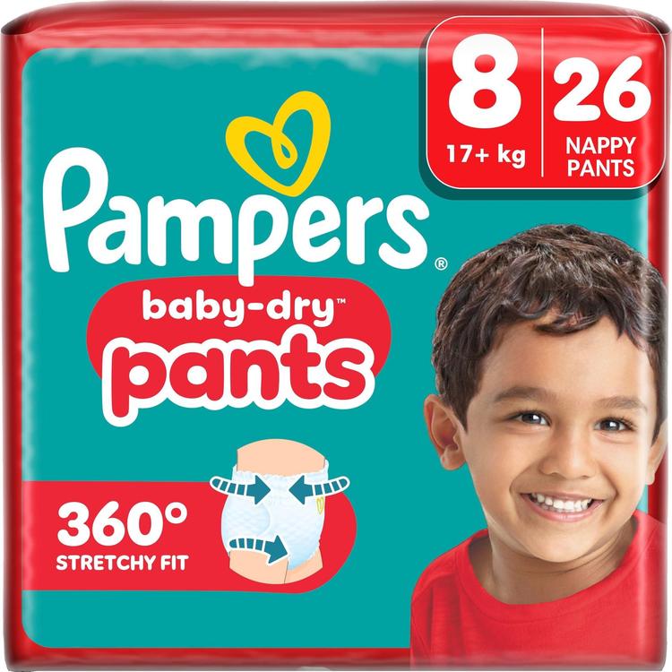 Pampers Baby Dry Pants S8 17+kg 26kpl housuvaippa