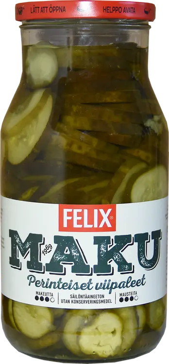 Felix Maku viipaloituja kurkkuja mausteliemessä 1200/690g