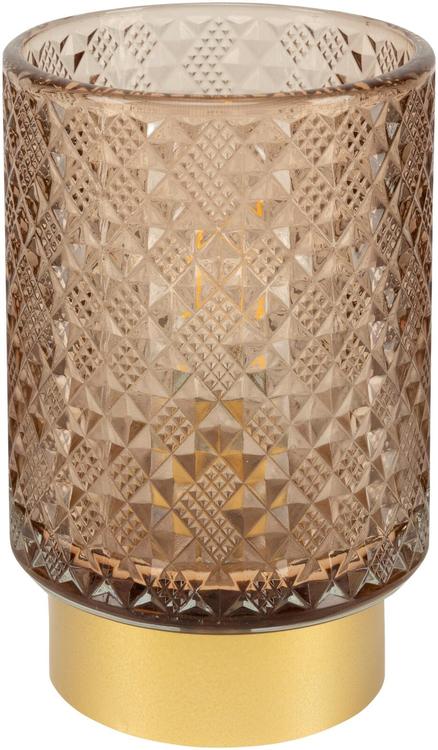 Led-lyhty ruskea 10x15cm