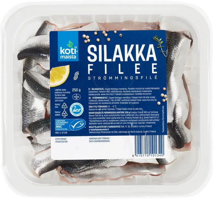 Kotimaista Silakkafilee MSC 250 g
