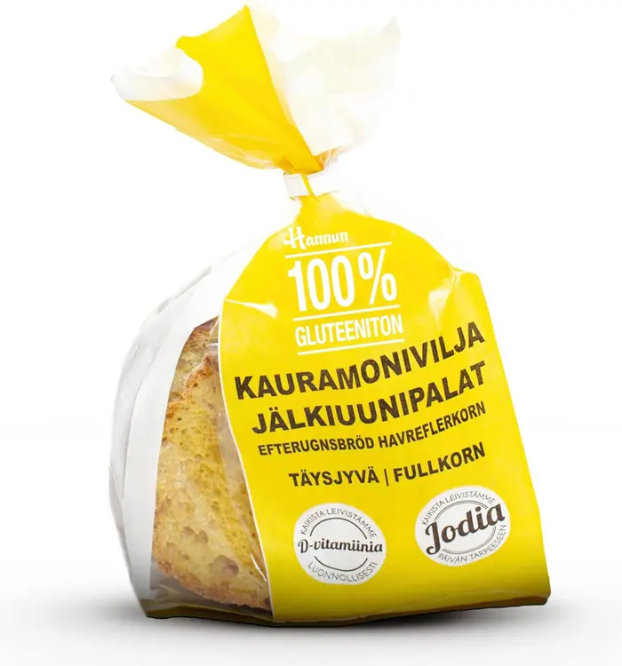 Hannun 100% gluteeniton vaalea jälkiuunipala180g