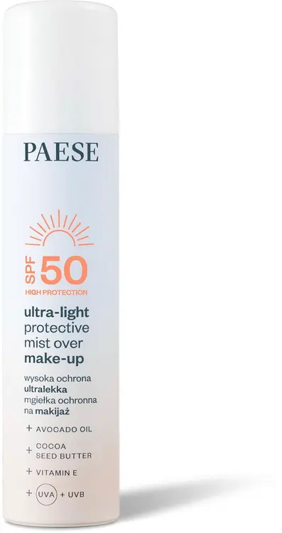 Paese SPF50 aurinkosuojasuihke meikin päälle 75 ml
