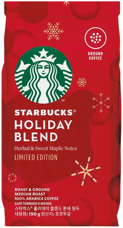 Starbucks Holiday Blend Medium Roast 190g suodatinkahvi