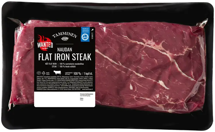 Tamminen naudan flat iron steak n450g